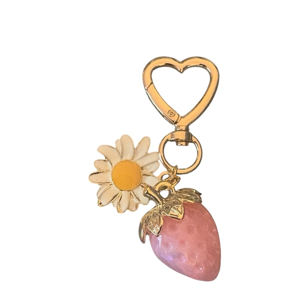 Strawberry and Daisy Bag Charms Choose Your Color! BUY NOW LISTING - Picture 6 of 6